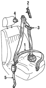 3A0857755B01C - : Buckle for Volkswagen: Passat Image