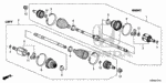44317S6DE01 - Chassis: BAND, OUTBOARD BOOT for Honda Image