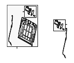 4L0885046C9AM - Body: Seat Back Frame for Audi Image