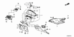 90666TA0A01 - Interior/Bumper: CLIP, SNAP FITTING (PO)(ORANGE) for Honda Image