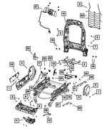 1NL62GTVAA - Interior Trim: Recliner Handle for Ram: 1500, 2500, 3500 Image