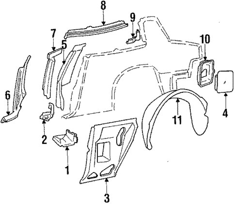 Inner Components for 1984 Chevrolet Citation II #2