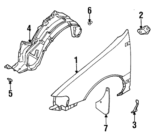 999J2LF003 - : Splash Guard for Nissan Image
