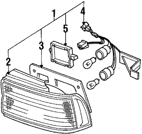 Combination Lamps for 1989 Acura Legend #0
