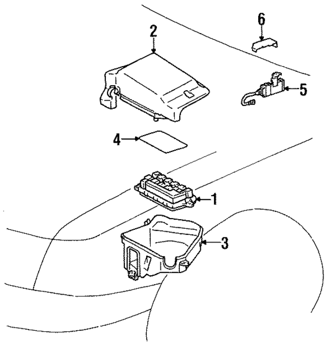 8266350030 - Electrical: Junction Block Cover for Lexus Image