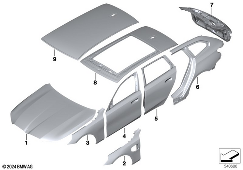 Outer Panels for 2023 BMW M5 #0