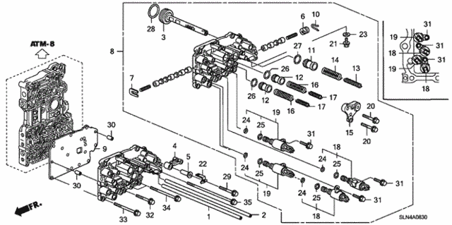 AT Servo Body for 2007 Honda Fit #0