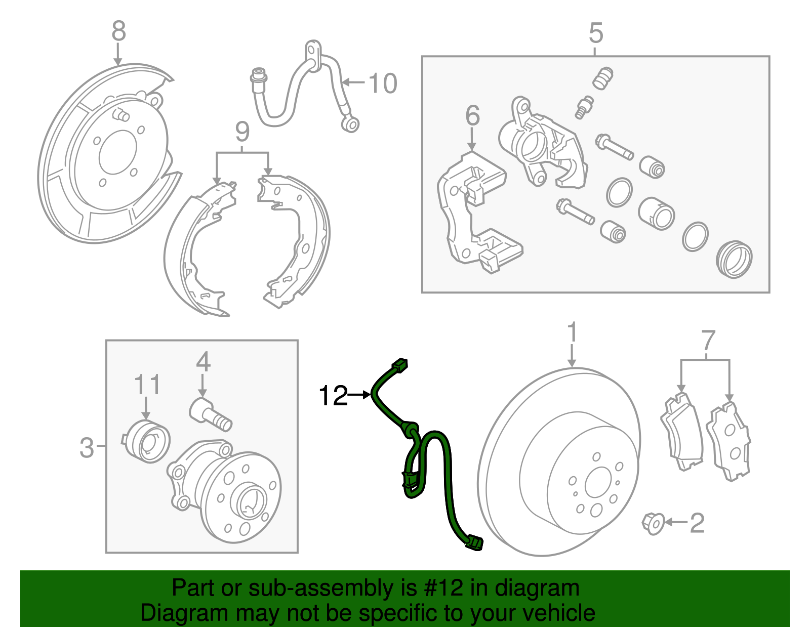 89516-06160 - ABS Wheel Speed Sensor Wiring Harness (Left