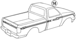 F57Z1320000BG - Body: Stripe Tape for Ford: Ranger Image