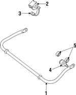 LR033037 - Suspension: Stabilizer Bar for Land Rover: Defender 110, Defender 90, Discovery, Range Rover Image