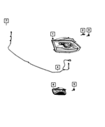 L09005SL - Electrical: Headlamp Bulb, Right for Mopar Image