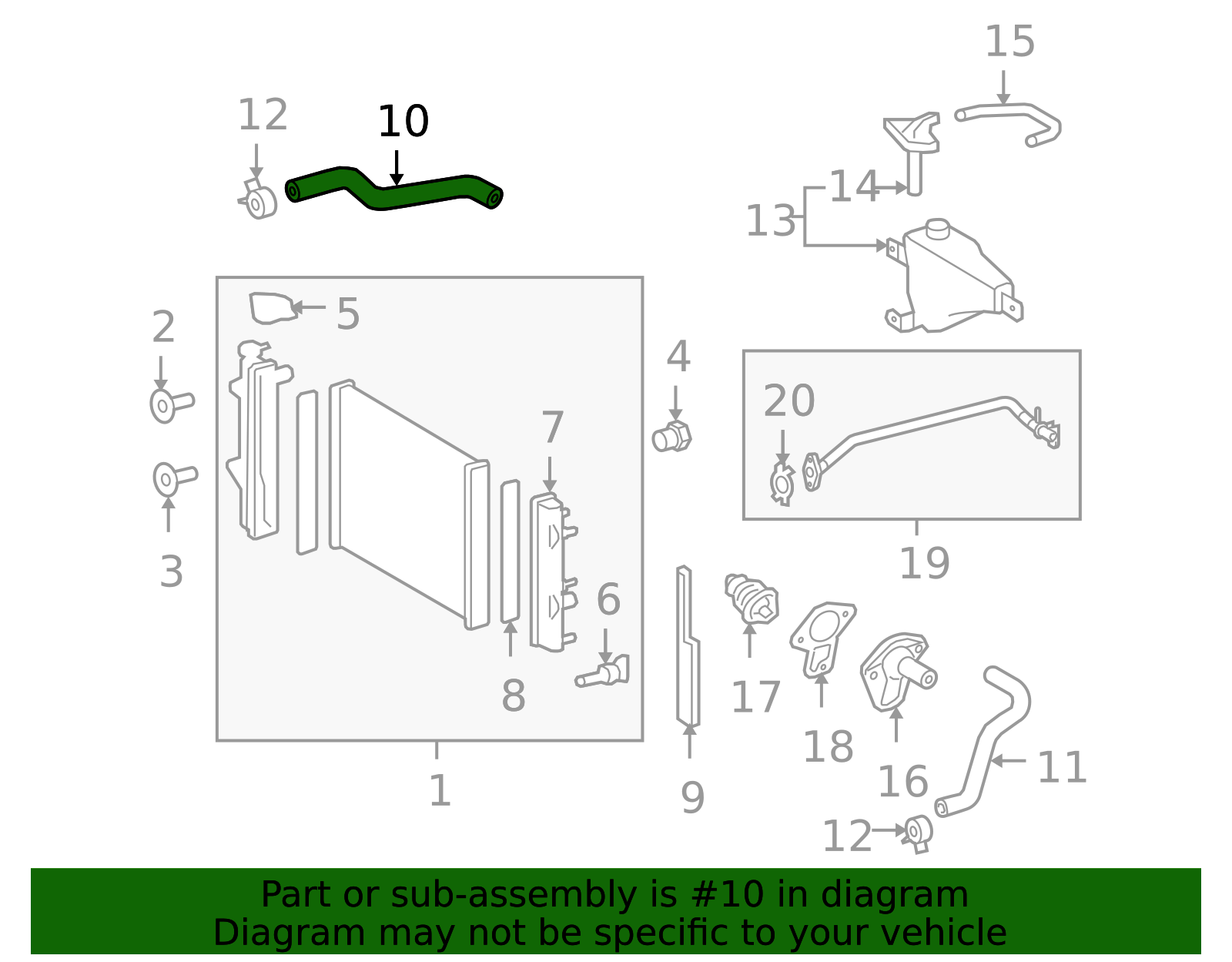 16571-75233 - Radiator Coolant Hose 2010 Toyota 4Runner | Longo Toyota ...