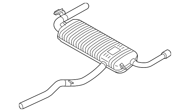 18308685829 - 2018-2023 BMW X2 Rear Muffler (18-30-8-685-829