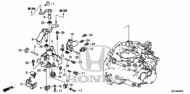 MT Shift Lever - Shift Arm for 2012 Honda CR-Z #0