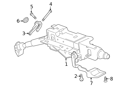 Steering Column Assembly for 2015 Volkswagen CC #0