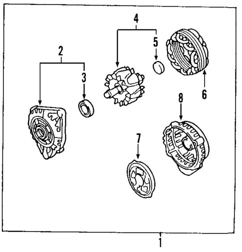 Alternator for 2006 Nissan Murano #0