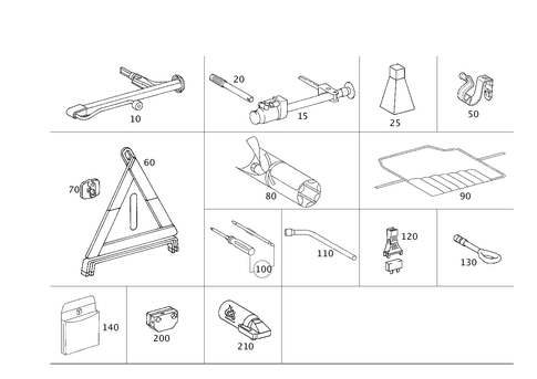 Tools and Accessories for 1999 Mercedes-Benz E430 #2
