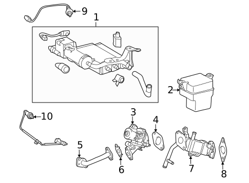 EGR System for 2015 Toyota Prius #0
