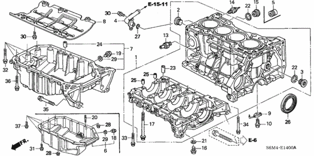 Cylinder Block - Oil Pan for 2005 Acura RSX #0