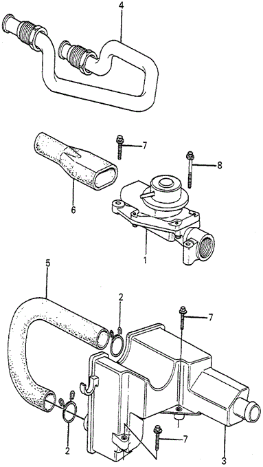 Air Suction Valve for 1984 Honda Accord #0