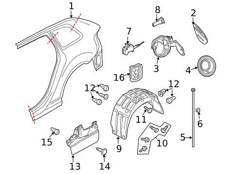 Fuel Door for 2010 Audi A3 Quattro #0