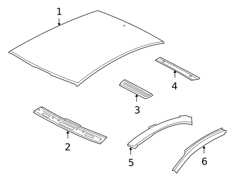 Roof & Components for 2017 Mitsubishi Lancer #1