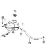 6104796AA - Cooling: Clamp for Chrysler: 200, 300, Sebring | Dodge: Avenger, Charger, Journey | Jeep: Grand Cherokee Image