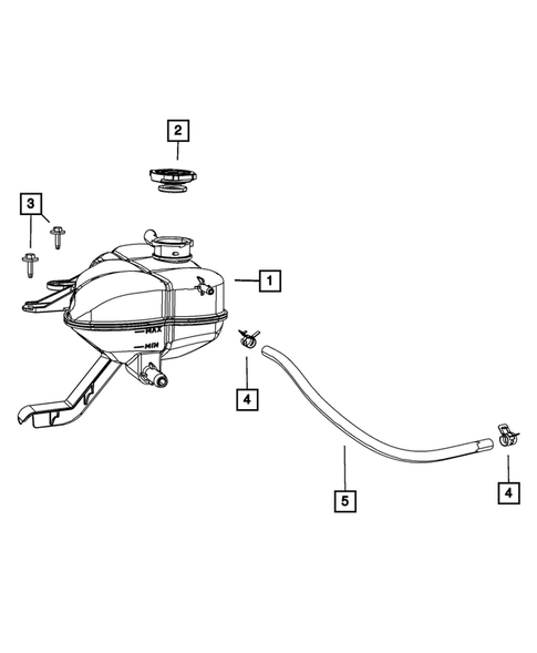 Engine Coolant Reservoir (Bottle) for 2014 Jeep Grand Cherokee #1