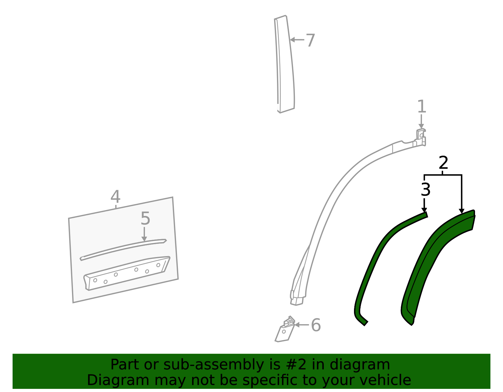 2024-2025 Lexus GX550 Wheel Arch Molding 75741-60903 | OEM Parts