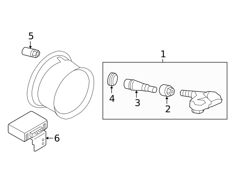 Tire Pressure Monitor Components for 2020 Nissan Armada #0