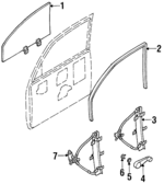 8972517400 - Body: Glass for Isuzu Image