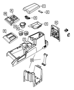 1BT61DKAAC - : Gear Shift Indicator Bezel for Jeep: Liberty Image