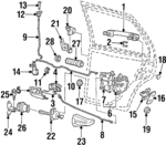 1HM839015 - : Door Lock Actuator Motor for Volkswagen: Golf, Jetta Image