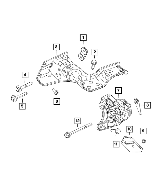 « 6508745AA – Engine : Tête Hexagonale Boulon Et Rondelle Conique pour Mopar Image »