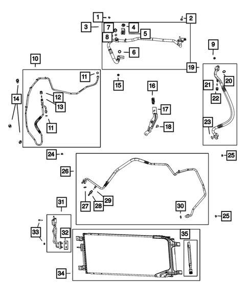 Air Conditioner and Heater Plumbing for 2023 Ram 3500 #1