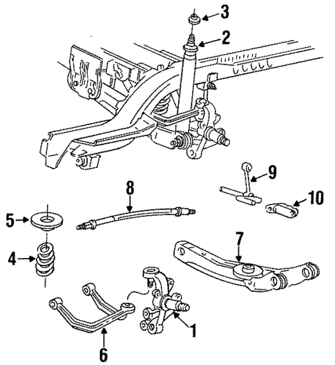 Rear Suspension for 1996 Mercury Sable #3