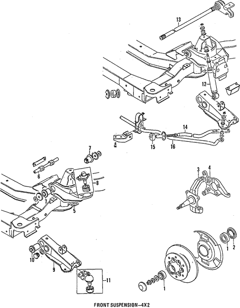 Suspension Components for 1989 Isuzu Pickup | Isuzu Parts Center