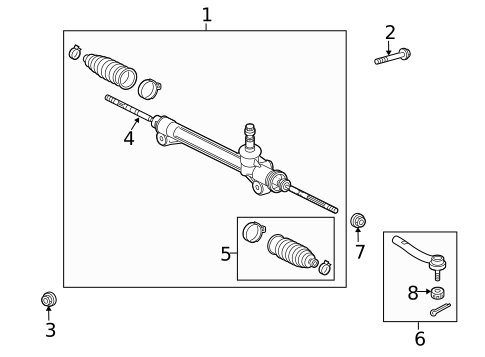 Steering Gear & Linkage for 2012 Lexus RX450h #0