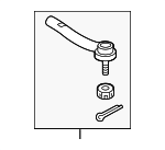 4546049055 - : Outer Tie Rod for Lexus: RX350, RX450h Image