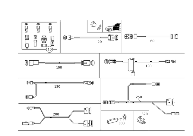 2038200237 - Electrical System: Parts Kit, Plug for Mercedes-Benz: C230, C240, C280, C32 AMG, C320, C350, C55 AMG Image image
