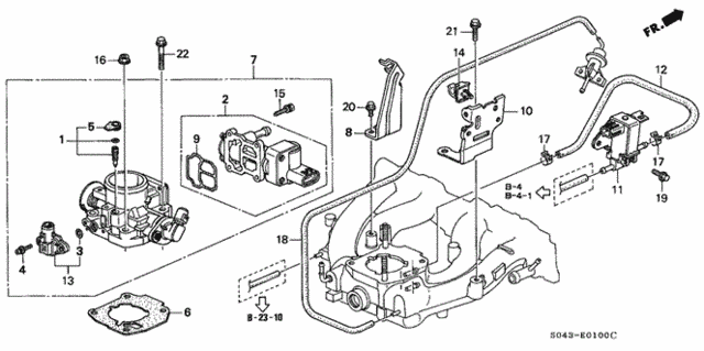 Throttle Body (1) for 1997 Honda Civic #0
