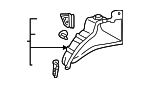 6160448900 - Body: Inner Wheelhouse for Toyota: Highlander Image