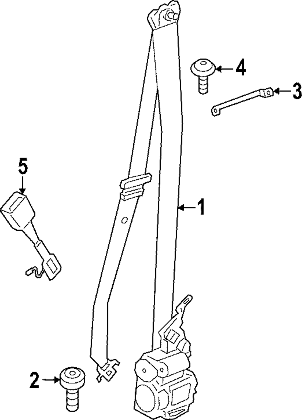 Seat Belt Assembly - BMW (72-11-7-911-593)