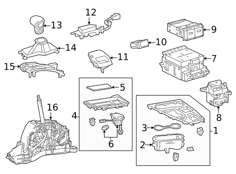 Center Console for 2019 Lexus UX250h #2
