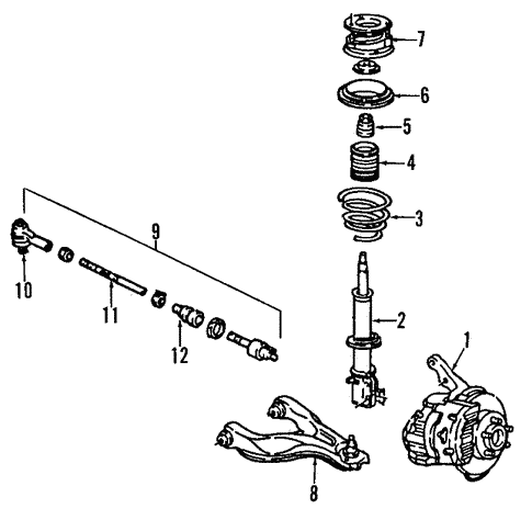 Rear Suspension for 1988 Pontiac Fiero | Chevy OEM Parts