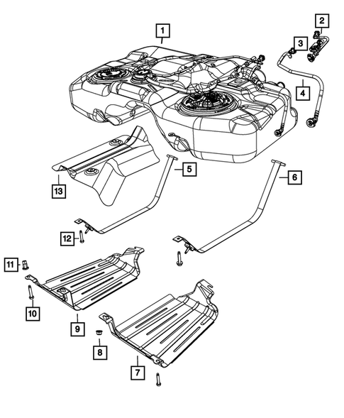 Fuel Tank for 2012 Jeep Compass #0