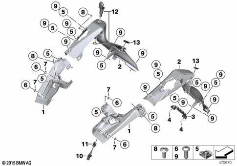 Motorcycle Trim Section, Windshield for 2024 BMW-Motorrad K 1600 B #6