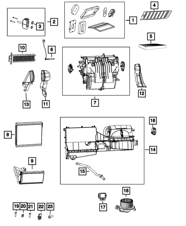 68153949AA - Air Conditioners and Heaters: Slim Line Seal Kit for Mopar Image