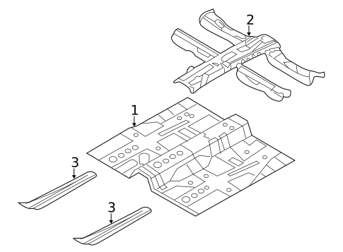 Floor & Rails for 2012 Kia Optima #1