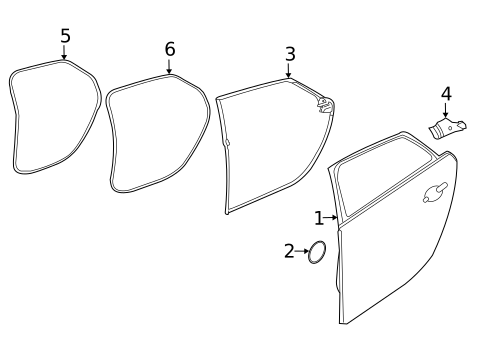 Door & Components for 2018 Jaguar XJR575 #0